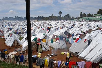 The displaced peoples camp in Eldoret
